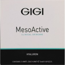 Биоревитализант гиалуроновый мезококтейль, GIGI MESOACTIVE HYALURON 5х5 ml